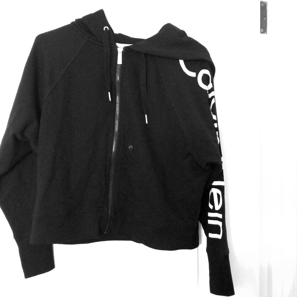 Black Calvin Klein performance sweater